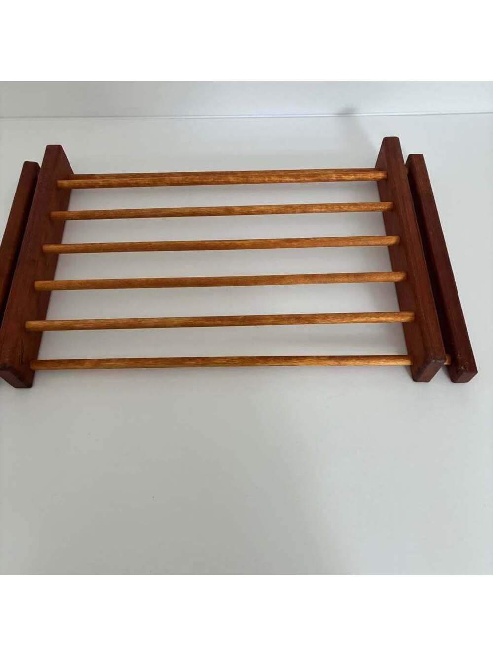 Signed Wooden Cooling Rack Trivet Casserole Cradle Serving Rack A.H. Walter 1992